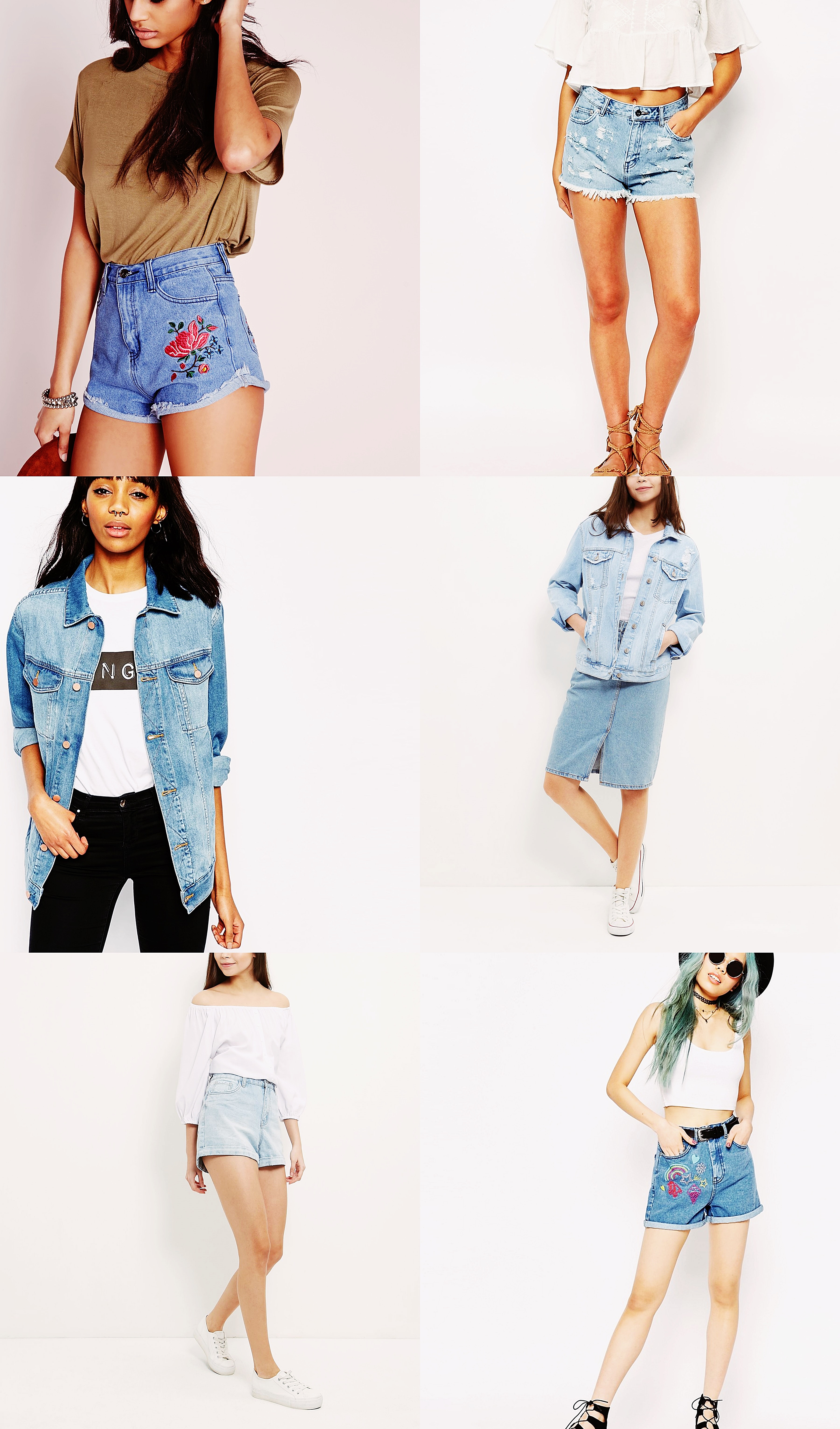 Top-bottom: www.missguided.com, ww.asos.com, www.asos.com, www.newlook.com, www.newlook.com, www.asos.com